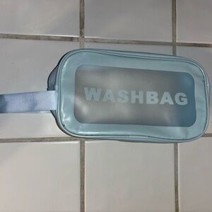 Small blue wash bag